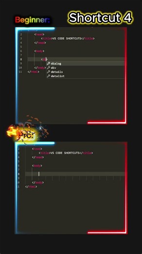 🚀 Code faster with Top 5 VS Code Shortcuts Compilation #coding #frontendcourse #programming