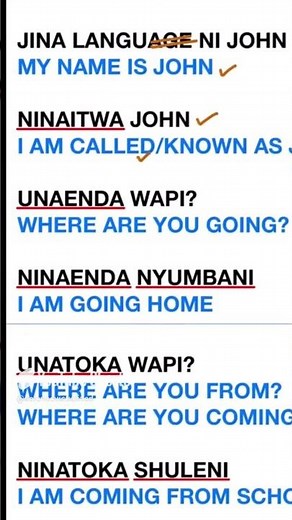 Basic Swahili conversation for English Speakers-Part 2 Mobile