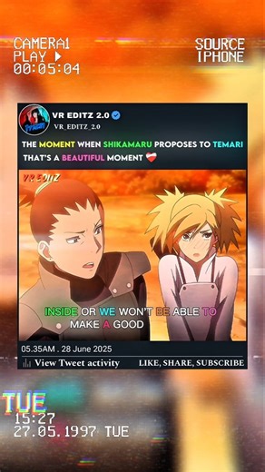 SHIKAMARU PROPOSED TO TEMARI 🔥❤️‍🩹