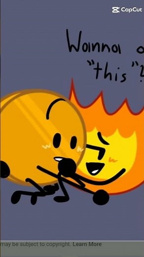 a firey x coiny edit from bfb and bfdi