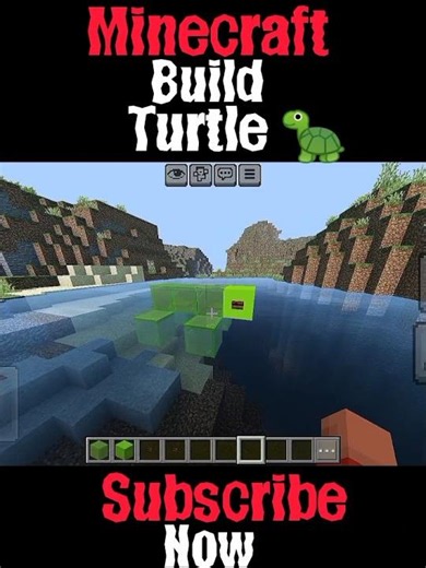 Minecraft build turtle ✨🐢#minecraft #gaming #short #viral
