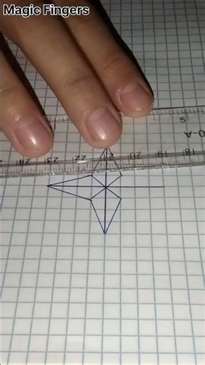 Simple Geometric Star Drawing ✨ | Easy Pen Art