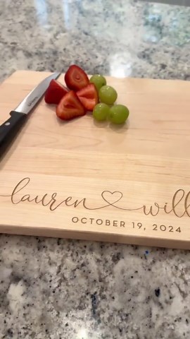 Personalized Wood Cutting Board, Custom Engraved Charcuterie Board - Etsy