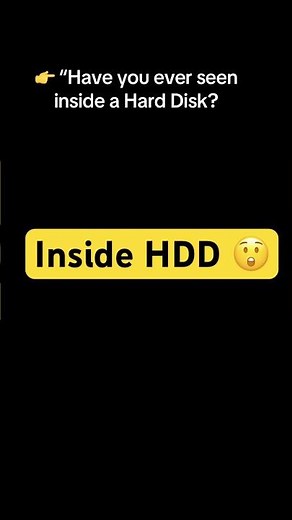 Have you ever seen inside a hard disk? This is where ALL your data lives!”