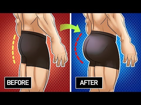 4 Glute Exercises For Men to Grow A Bigger Butt!
