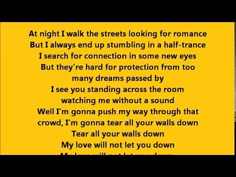 Bruce Springsteen - My love will not let you down with Lyrics