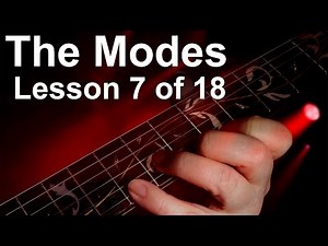 Guitar modes pt 7. How to play the Aeolian scale or the natural minor scale.