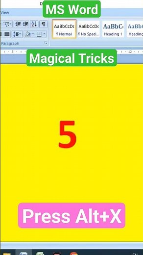 Ms Word Magical Tricks | Magical Tricks in MS Word