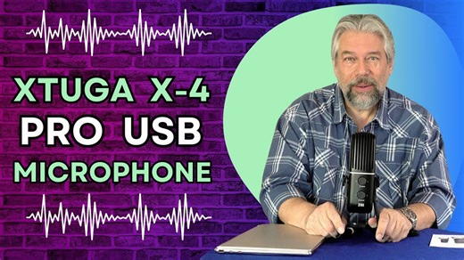 Up Your Voice Game with the XTUGA X-4 USB Desktop Condenser Microphone