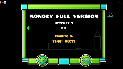 几何冲刺 Monody Full Version 90%和180%倍速