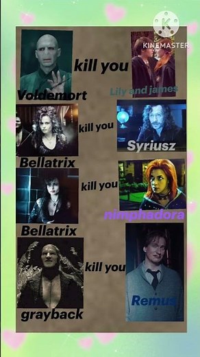 Dark Fates of the Marauders Era | Harry Potter Villains vs Loved Ones Collage #harrypotter