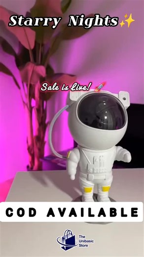 The Unibasic Store on Instagram: "Astronaut Galaxy Projector Light is now on SALE!!! Get this groovy and trendy item from The Unibasic Store with a FLAT 25% OFF. Presenting the one stop shop for all the trendy items you can find. We are soft launching our online store and bringing to you a wide range of groovy products. Check out our webpage for product details and purchase options. Stay tuned for more product updates by following @the.unibasicstore #theunibasicstore #trendy #nightlamp #bedlamp"