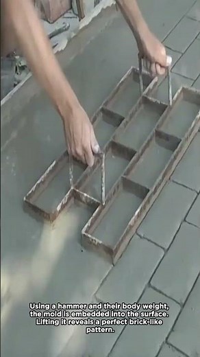 A Simple Method for Stamping a Brick Pattern on Co