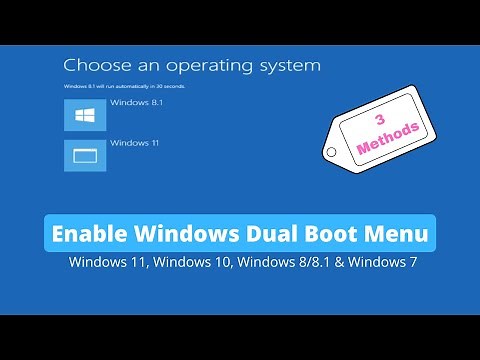 Enable Dual Boot Menu in Windows OS or Set Linux Boot Loader as Default!