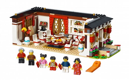 乐高 LEGO 80101 中国风 春节年夜饭 拼搭搬砖视频