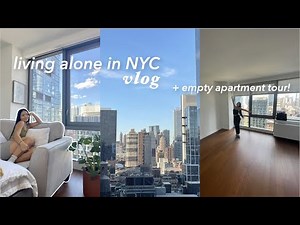 living alone in NYC | apartment tour, buying new decor, becoming a plant mom, workout w/me, & more!