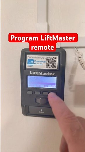 Program a liftmaster remote!