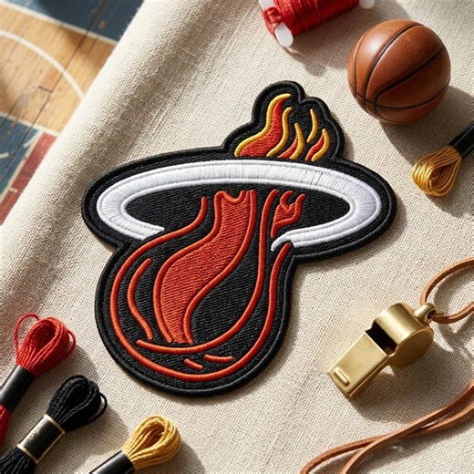 Embroidered Flaming Basketball Hoop Iron-on Patch, Vibrant Fire Basketball Theme Patch, Durable Embroidered Applique for Crafting - Etsy
