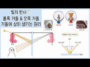 [중② 3단원] 2강. 빛의 반사🪞┃볼록 거울과 오목 거울┃거울에 상이 생기는 원리✨