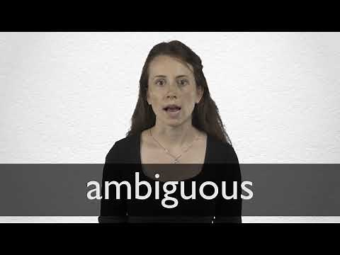 How to pronounce AMBIGUOUS in British English
