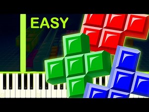 TETRIS THEME - EASY Piano Tutorial