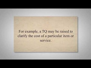 What is Technical Query or TQ