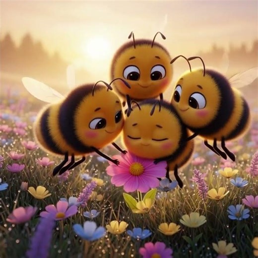 Even Tiny Wings Can Do Big Things! 🐝 | Teamwork Kids Short” #sunflower #bee #spring #facts