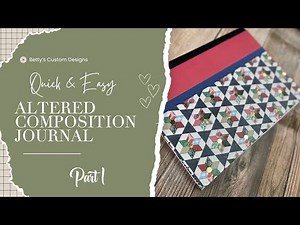 Altered Composition Junk Journal Planner - Quick and Easy Tutorial - Part 1 - Cheap Planner Idea