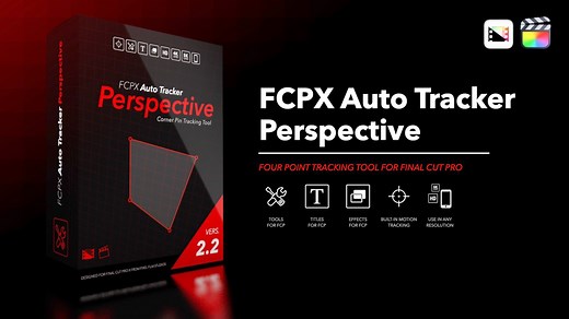 FCPX Auto Tracker Perspective 2.2 - Four Point Tracking Tools from Pixel Film Studios