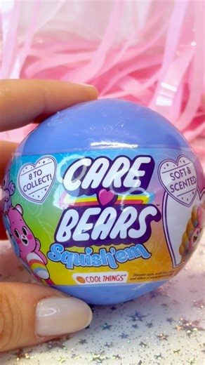 ASMR UNBOXING Care Bears Squishems Squishy🩷 #asmr #unboxing #shorts #squishyasmr #sayisfying