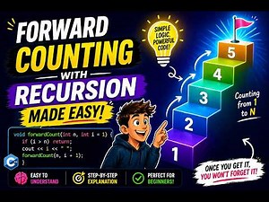 Print 1 to N Using Recursion | Step-by-Step Dry Run