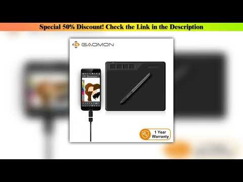 Editor’s Choice GAOMON S620 6.5 x 4" Digital Graphic Tablet for Drawing Painting&Game OSU, 8192 Lev