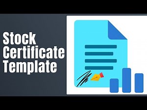 Stock Certificate Template - How To Fill Stock Certificate