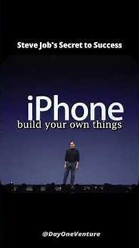Steve Job's Secret to Success