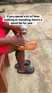 Quick tip for those who walk or stand for a long time #tip | Ibe Roseline