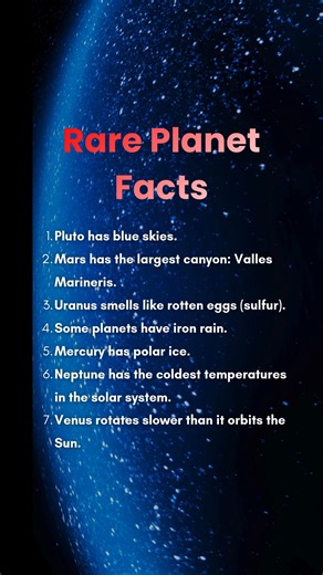 146K views · 833 reactions | Discover 7 mind-blowing facts about our universe—from mysterious dark matter to planets raining diamonds! Perfect for space lovers and science enthusiasts.  Follow for more daily scientific facts #science #spacefacts #astronomy #SpaceX | factsphere4you | Facebook