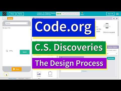 Digital Design Lesson 12.4 Tutorial with Answers Code.org CS Discoveries