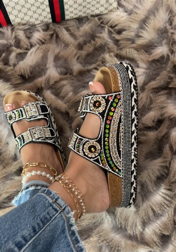Trendy Rhinestone Sandals for Spring 2023