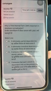 Question 12Why is Third Normal Form (3NF) important in databas... | Filo