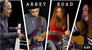 Sina and friends! Abbey Road is the favorite album of many passionate Beatles fans. The medley of Golden Slumbers, Carry that Weight, The End, and Her Majesty is the album's pinnacle and we knew that we had to record our version someday. Obviously, there's Rick Benbow, Ian Watts and my dad, who performed this piece many times together live on stage, but we were waiting for the perfect combination of singers. We did not look any further when we met Emily and Chiara. In order to tackle the dueling