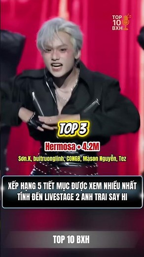 Ranking the 5 most watched performances of Anh Trai Say Hi season 2 up to Livestage 2 #anhtraisayhi