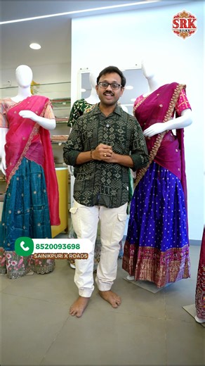 SRK SILKS on Instagram: "Every lehenga tells a different story—here’s a glimpse of the magic waiting in our store ✨ #shorts #lahenga_collection #onlineshopping #handloom #silk #saree #lahenga #onlineshopping"