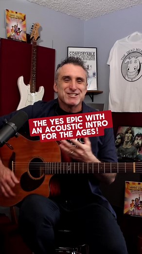 Roundabout by yes has a haunting acoustic guitar intro for the ages! #guitarlesson #roundabout #progressiverock