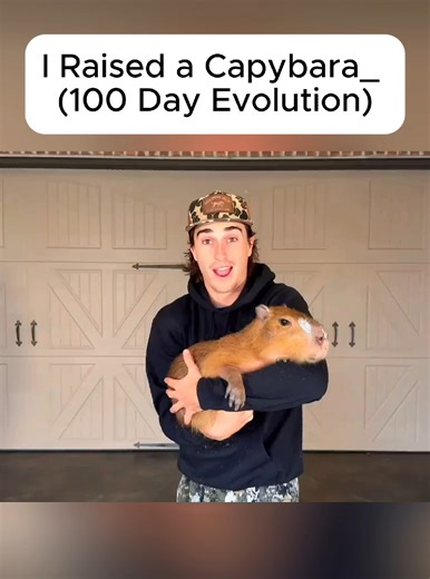 I Raised a Capybara_ (100 Day Evolution) #capybara #capybaralife #100dayschallenge #evolution #animalstory