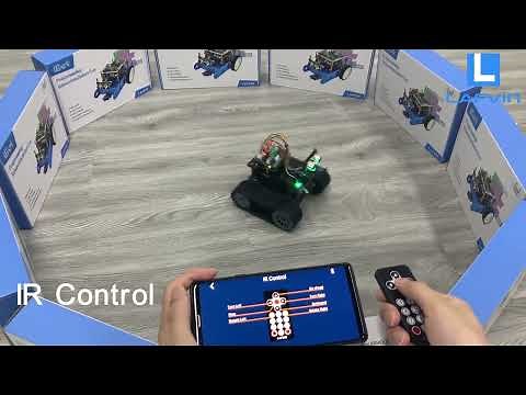 LAFVIN DIY Mini Tank Robot Car Kit For Arduino Uno R3 Stem /Mixly Blocks Coding/Support Android App