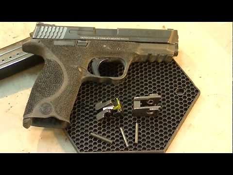 S&W M&P 9 Sear Block Change, Lug Lap, & beaver tail removal