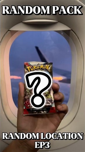 ✈️ Opening A POKEMON PACK In The SKY! - Random Pack, Random Location Ep3 #pokemon #pokemoncommunity