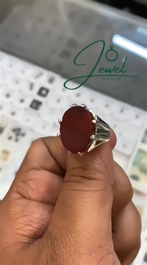 Handmade Chandi Ring with Natural Yamani Aqeeq