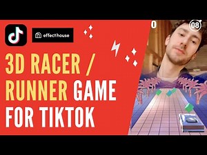 TikTok Effect House Tutorial ✨ 3D RACER / RUNNER GAME ✨ Template TikTok Filter