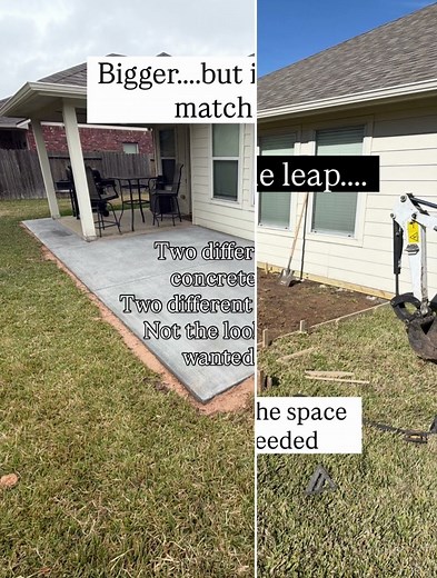 Small patio makeover: we expanded it and finished it with Gem-Scape (insane before and after)